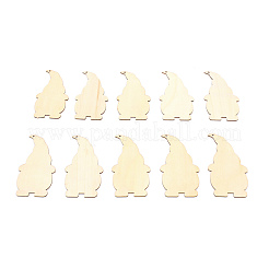 Ensemble d'ornements en bois de noël père noël&nbsp;WOOD-WH0027-07