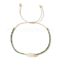 Braccialetti di perline intrecciate di giada bianca naturale&nbsp;SR7780