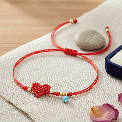 Runde synthetische Türkis Charme Armbänder&nbsp;HY7206-2