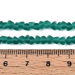 Perle di vetro trasparente satinato&nbsp;X1-GLAA-N016-4mm-04