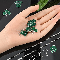 Schmucksets mit Kleeblattanhänger zum Selbermachen&nbsp;DIY-YW0005-05P