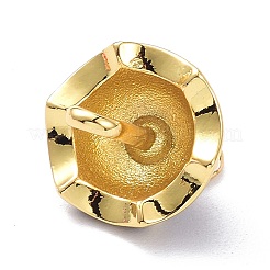 Echte 18 Karat vergoldete Messing Charms&nbsp;KK-L188-24G-02