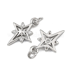 Dijes de latón con circonitas cúbicas transparentes de Shegrace&nbsp;XGRQ3P687-581P