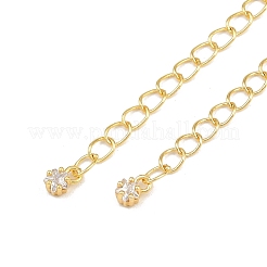 Messing-Mikropavé-Zirkonia-Enden mit Kette&nbsp;KK-H480-57G