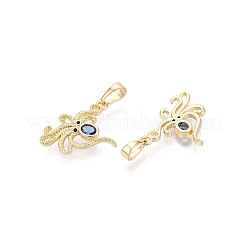 Ottone micro spianare pendenti zirconi&nbsp;KK-Q073-09G