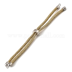 Verstellbares rundes Armband aus geflochtenem Polyesterband&nbsp;FIND-G117-01P-01