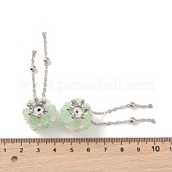 Perline pendenti con nappe di strass in argilla polimerica fatte a mano&nbsp;CLAY-H003-01P-03