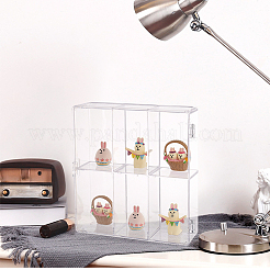 2-stöckige Vitrine für Minifiguren aus transparentem Acryl&nbsp;ODIS-WH0034-13