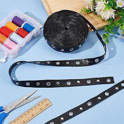 9 Yards Kunstlederband mit platinierten Legierungsösen&nbsp;OCOR-AR0001-65
