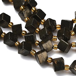 Stränge aus natürlichen Goldpyritperlen&nbsp;G-F833-M01-01