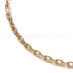 Bracelet chaîne en acier inoxydable 304 avec placage ionique (IP) pour hommes et femmes&nbsp;STAS-B039-04G