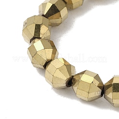 Fili di perline di ematite sintetica non magnetica elettrolitica&nbsp;G-I364-L01-01