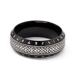 Fingerring aus 304 Edelstahl mit Seemannsknoten&nbsp;RJEW-F137-01EB