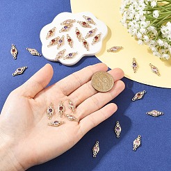 15 Stück 3 Farben Messing Micro Pave Zirkonia Verbinder Verbinder&nbsp;KK-YW0004-29