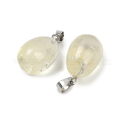 Natur Lemon Quarz Anhänger&nbsp;G-U018-01P-H
