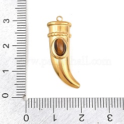 Pendentifs en œil de tigre naturel&nbsp;STAS-H249-12G