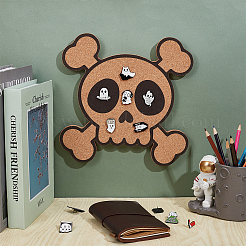 Totenkopf-Wand-Brosche&nbsp;AJEW-WH0567-56