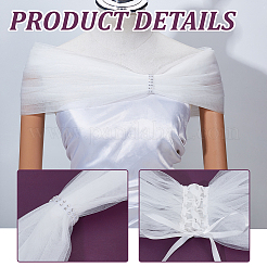 1 abnehmbarer Tüll-Polyester-Schal&nbsp;AJEW-GA0008-20A