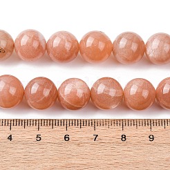 Natürliche sunstone Perlen Stränge&nbsp;G-H343-D12-12mm