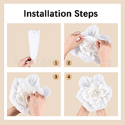 5 Stück künstliche Blumen aus Krepppapier&nbsp;DIY-WH20007-272A