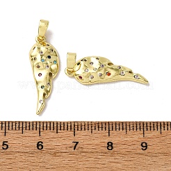 Colgante micropavé cubic zirconia de latón&nbsp;KK-F911-22G
