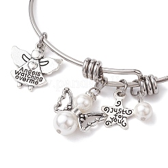Brazalete expandible de acero inoxidable 304&nbsp;BJEW-JB10007