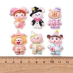 Cartoon-Cabochons aus undurchsichtigem Harz&nbsp;RESI-K029-05