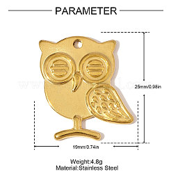 Anhänger aus Edelstahl 304&nbsp;STAS-OY006-17G