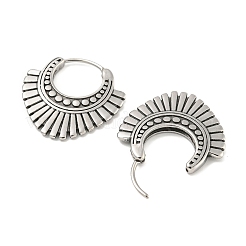 Orecchini a cerchio in acciaio chirurgico inossidabile 316&nbsp;EJEW-D096-08C-AS