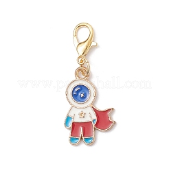 Pendentifs décoratifs en alliage émaillé représentant un astronaute&nbsp;HJEW-JM04117