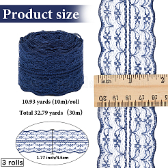 3 rouleau de bordure en dentelle guipure non extensible&nbsp;OCOR-GF0004-52E
