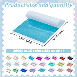 2000 feuille d'aluminium bicolore&nbsp;AJEW-GO0005-32