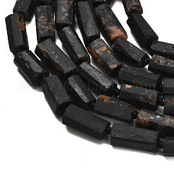 Natürliche schwarze Turmalin Perlen Stränge&nbsp;G-F716-01-B01