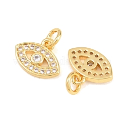 Messing micro pave klar zirkonia charme&nbsp;ZIRC-F148-04G