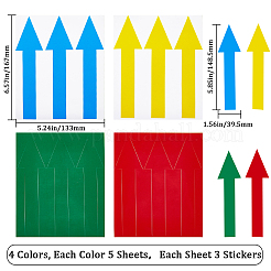 20 Blatt 4 Farben wasserdichte reflektierende Haustieraufkleber&nbsp;DIY-GF0008-46