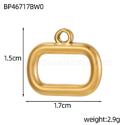 Ciondoli in acciaio inox 304&nbsp;STAS-OY006-97G-2