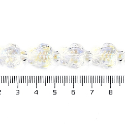 Fili di perle di vetro smaltato trasparente&nbsp;GLAA-B021-06L