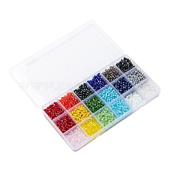 Perles de verre galvanisées 18 couleurs&nbsp;EGLA-X0006-03B-4mm