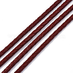Cordoncino di cuoio intrecciato bovina&nbsp;NWIR-N005-01A-3mm