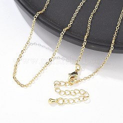 Collane in ottone catena a catena&nbsp;X-NJEW-K123-05G