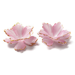 Bonnet de perles de fleurs bord doré&nbsp;SACR-C002-33