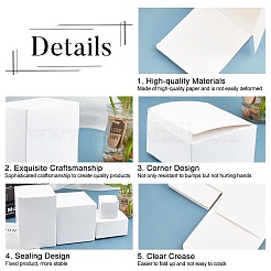 Faltbare kreative Kraftpapierbox&nbsp;CON-WH0062-05A-WH