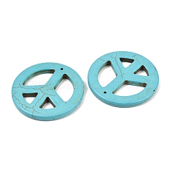 Howlite sintetico grandi ciondoli&nbsp;X-TURQ-GP204-1