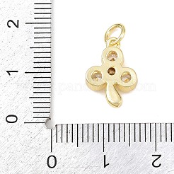Adornos de latón micropavé de circonia cúbica&nbsp;KK-H525-02B-G