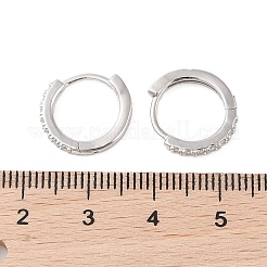 925 Creolen-Beschlag aus Sterlingsilber mit Mikropavé aus Zirkonia&nbsp;STER-B004-17P