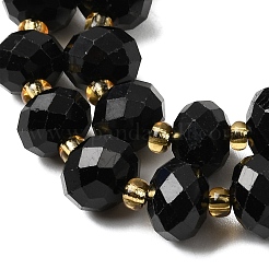 Natürliche schwarze Turmalin Perlen Stränge&nbsp;G-K380-A06-01