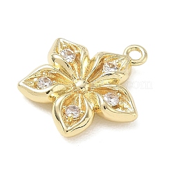 Pendenti in zirconi cubici trasparenti in micro pavè di ottone&nbsp;CU-CBACBD7-11G