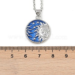 Collares colgantes de latón con esmalte&nbsp;NJEW-Z088-04P