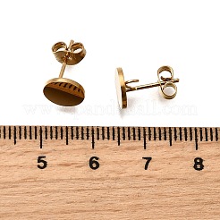 Ionenplattierung (IP) 304 Edelstahl Ohrstecker Zubehörse&nbsp;STAS-D371-02G-02