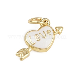 Charms smalto ottone&nbsp;KK-D409-01G